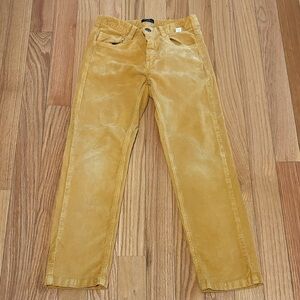 Il Gufo Kids Casual Corduroy Pants in Mustard Yellow